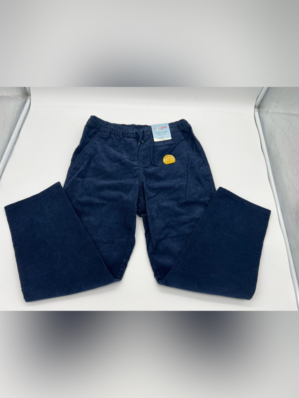 Cat And Jack Boy Pants Dark Blue Sz 12 Adjustable Waist